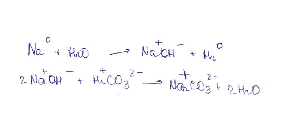 Расставить степень окисления и уровнять Na NaOH NaCO3