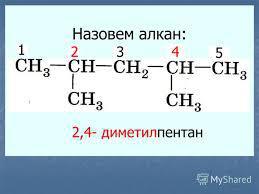 Составьте формулы двух гомологов и двух изомеров для вещества 2,4-диметилгексан. Назовите вещества.